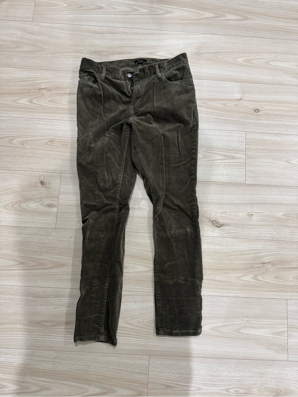Quince Olive Green Corduroy Pants